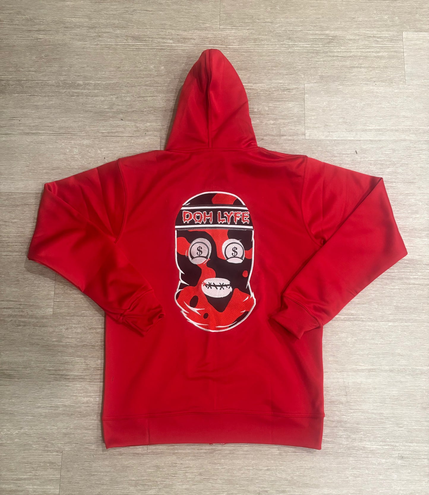 Dohlyfe Skimask Red/Black/white Tracksuit