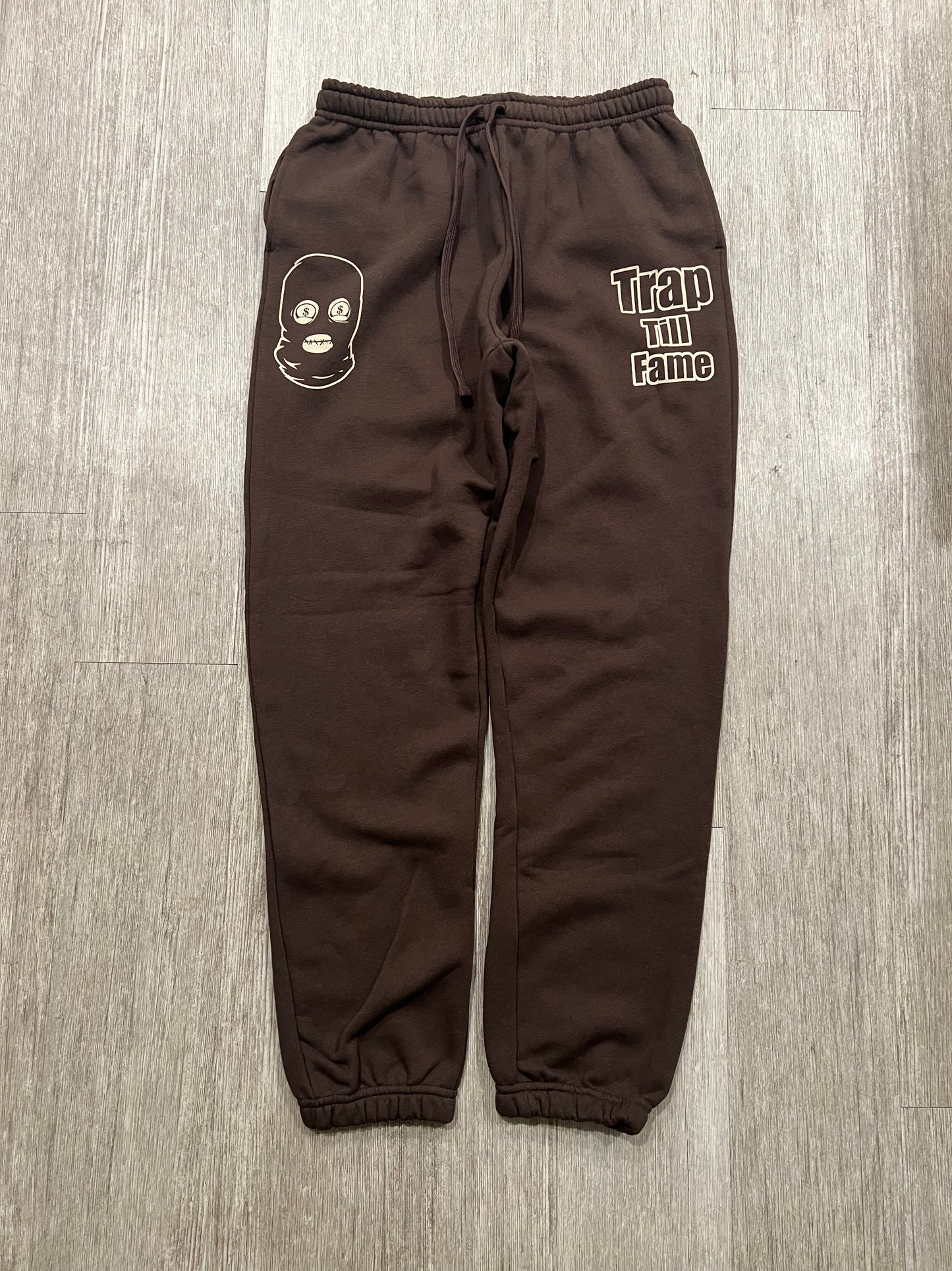 Dohlyfe TrapTillFame Jogging Suit Dark Brown/Cream