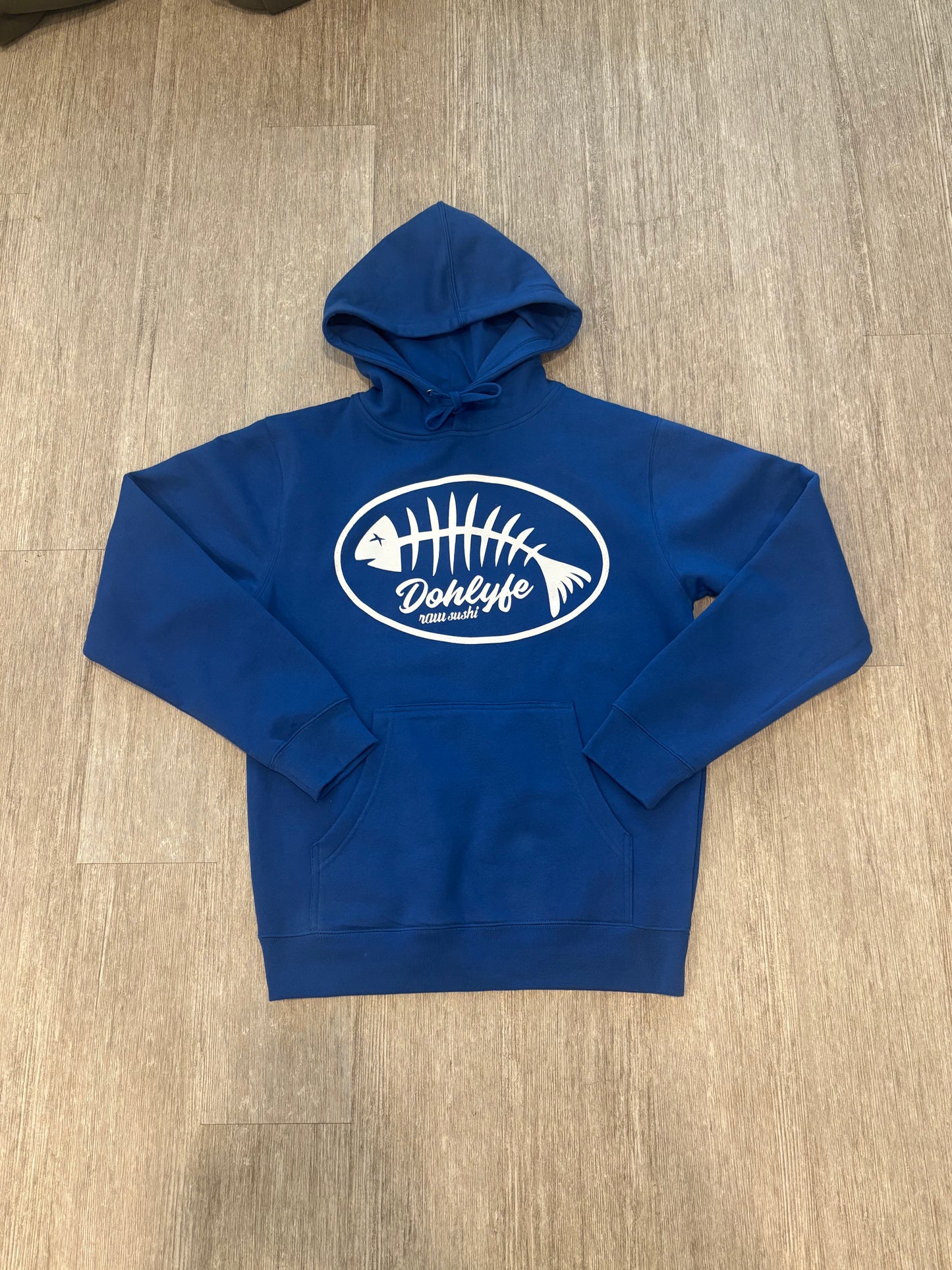 Dohlyfe Raw Sushi (royal blue and white) hoodie/shorts Suit