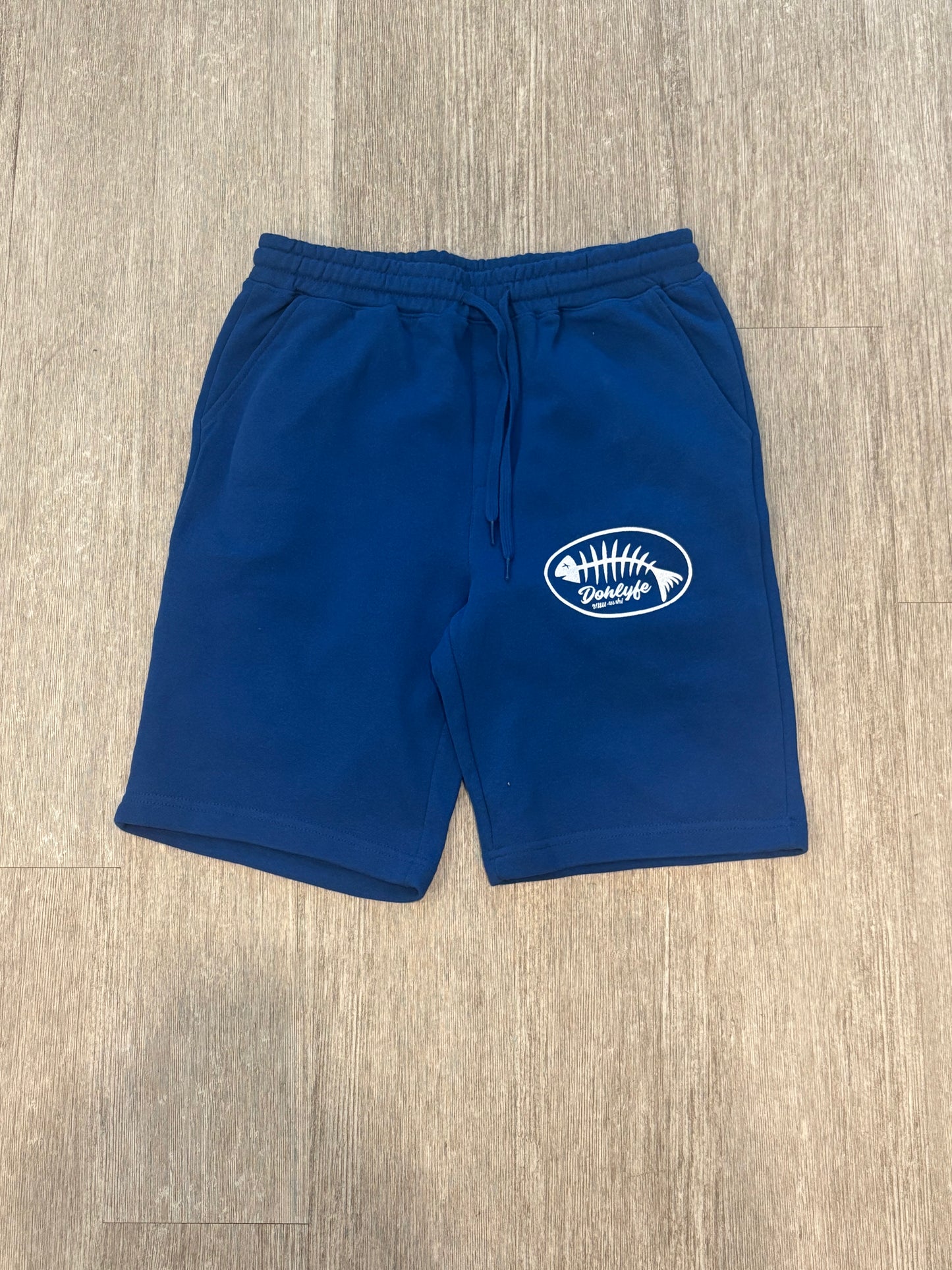 Dohlyfe Raw Sushi (royal blue and white) hoodie/shorts Suit