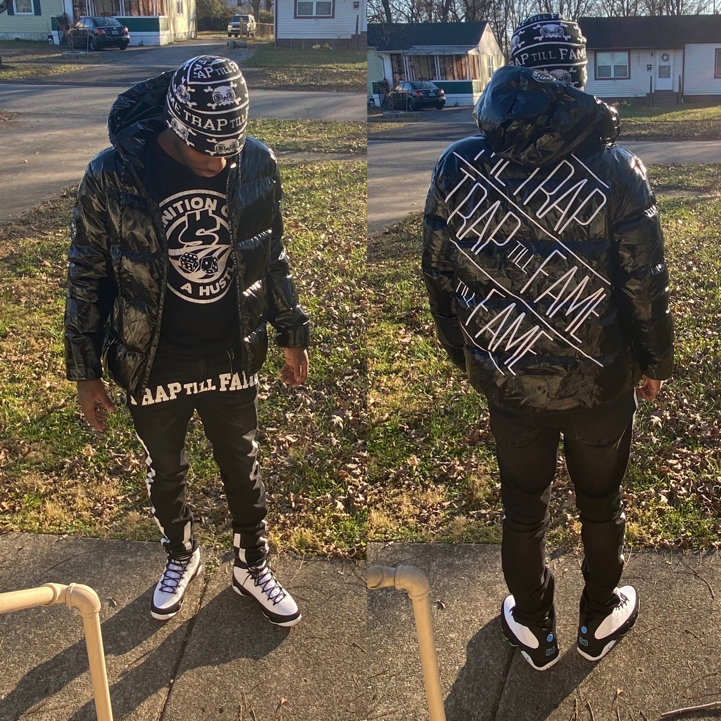 Dohlyfe Trap Till Fame Puffer Black/White