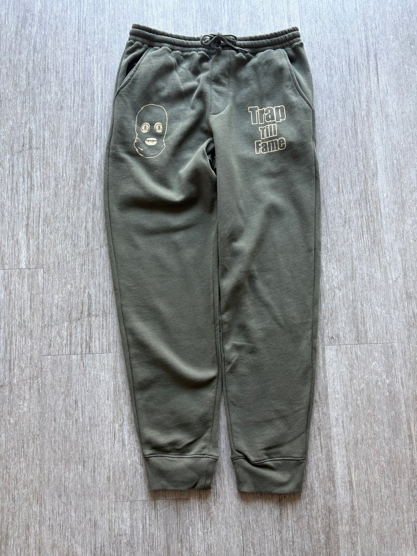 Dohlyfe TrapTillFame/Skimask Olive Green/Tan Jogging suit