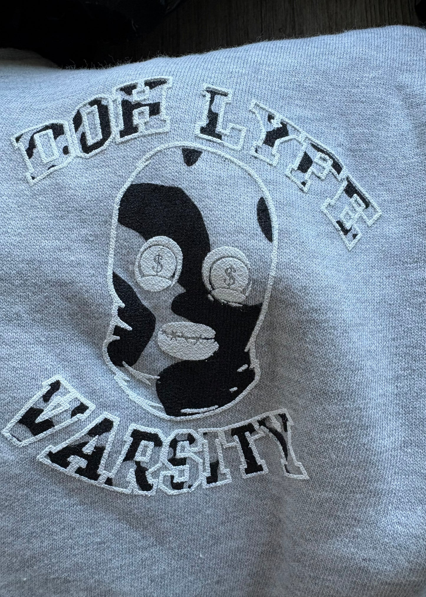 Dohlyfe Grey/Black/White Varsity Jogging Suit