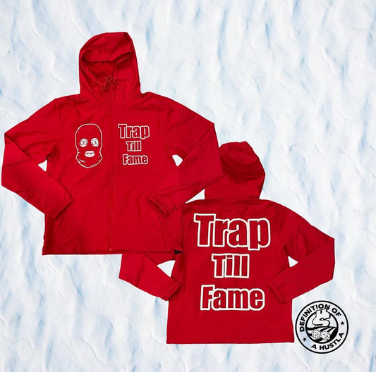 Dohlyfe TrapTillFame Windbreaker red/white full zip