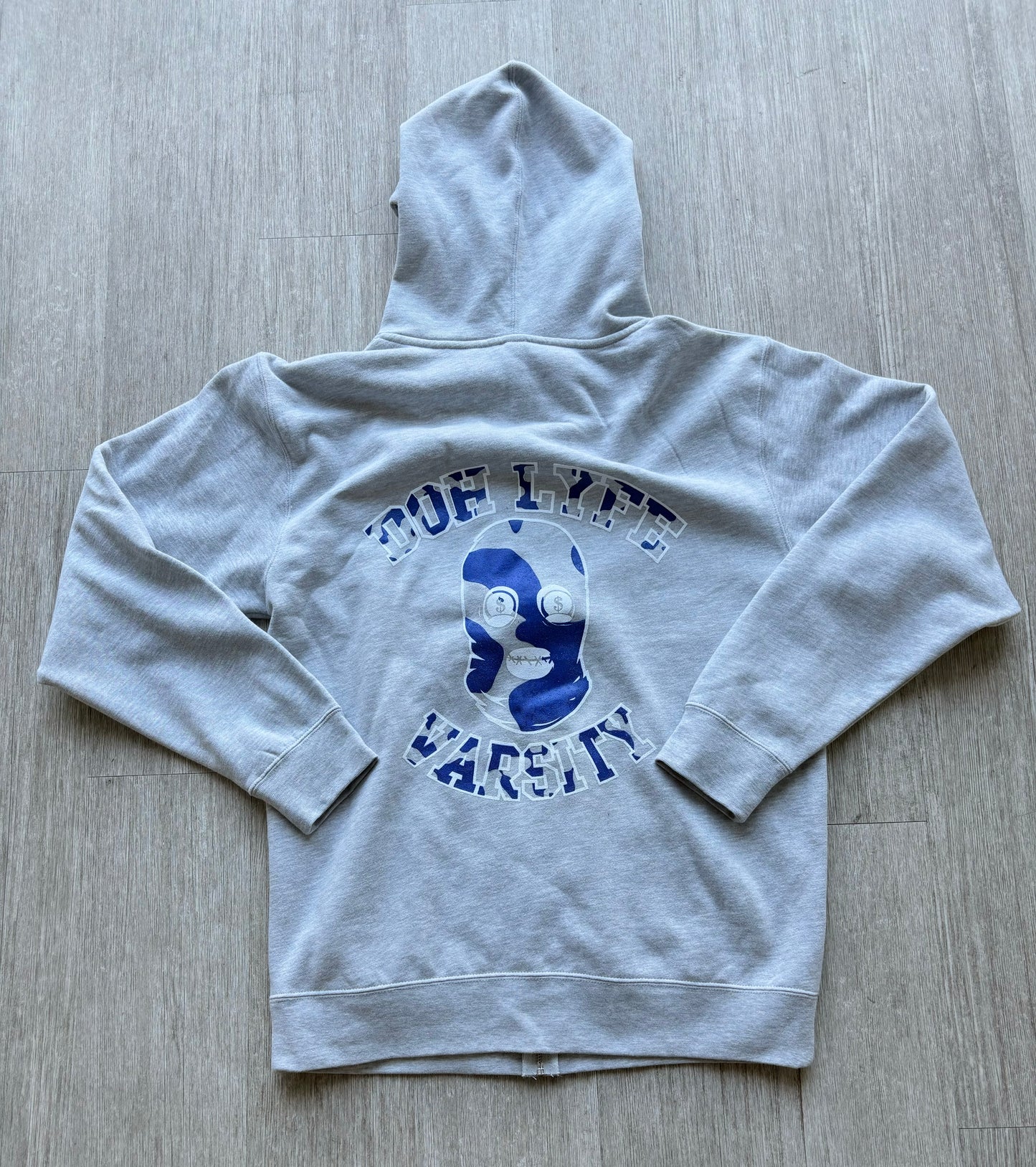 Dohlyfe Varsity Grey/White/Royal blue Jogging Suit