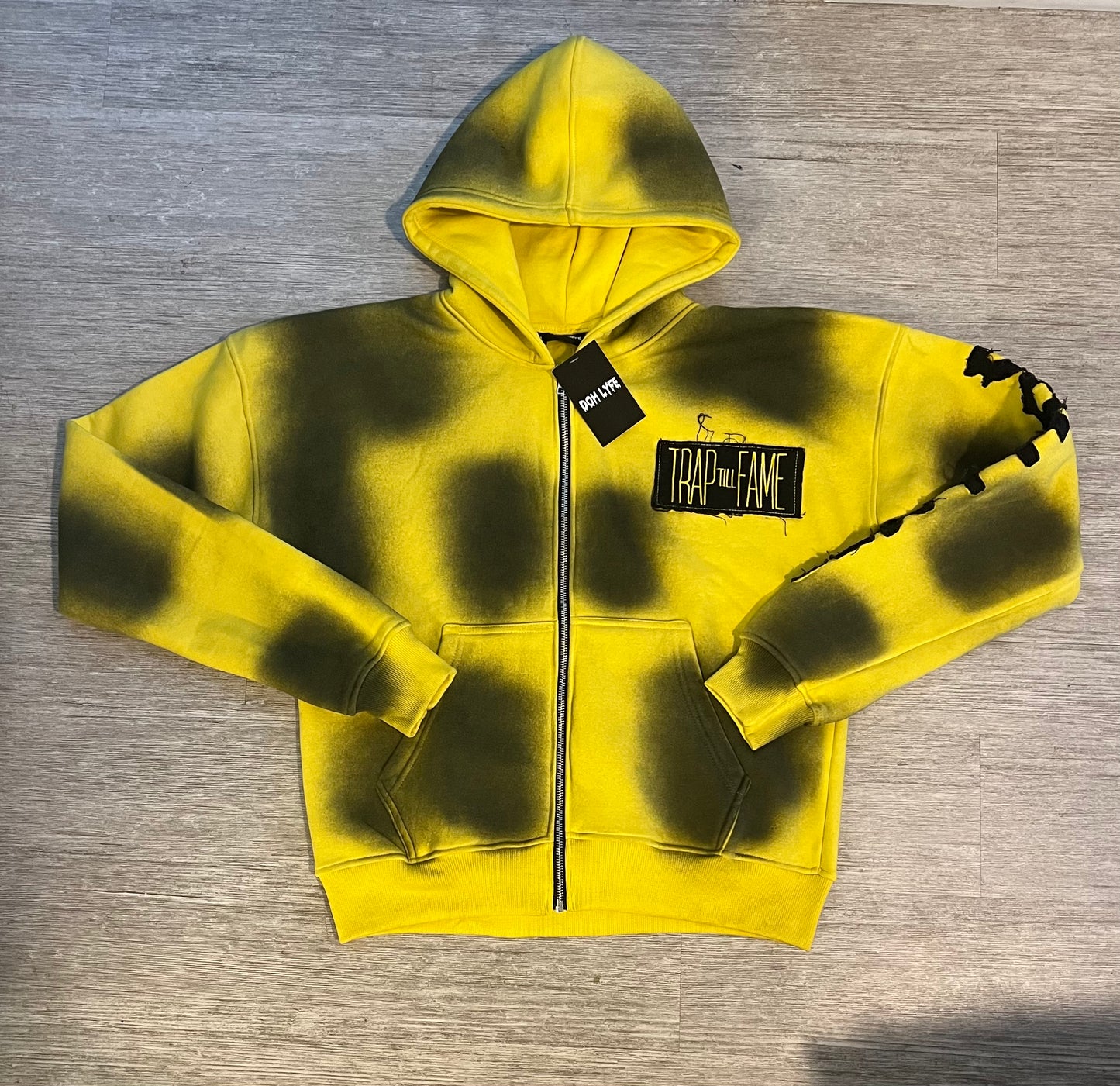 Dohlyfe TrapTillFame Jogging Suit All Yellow/black Oil Spill