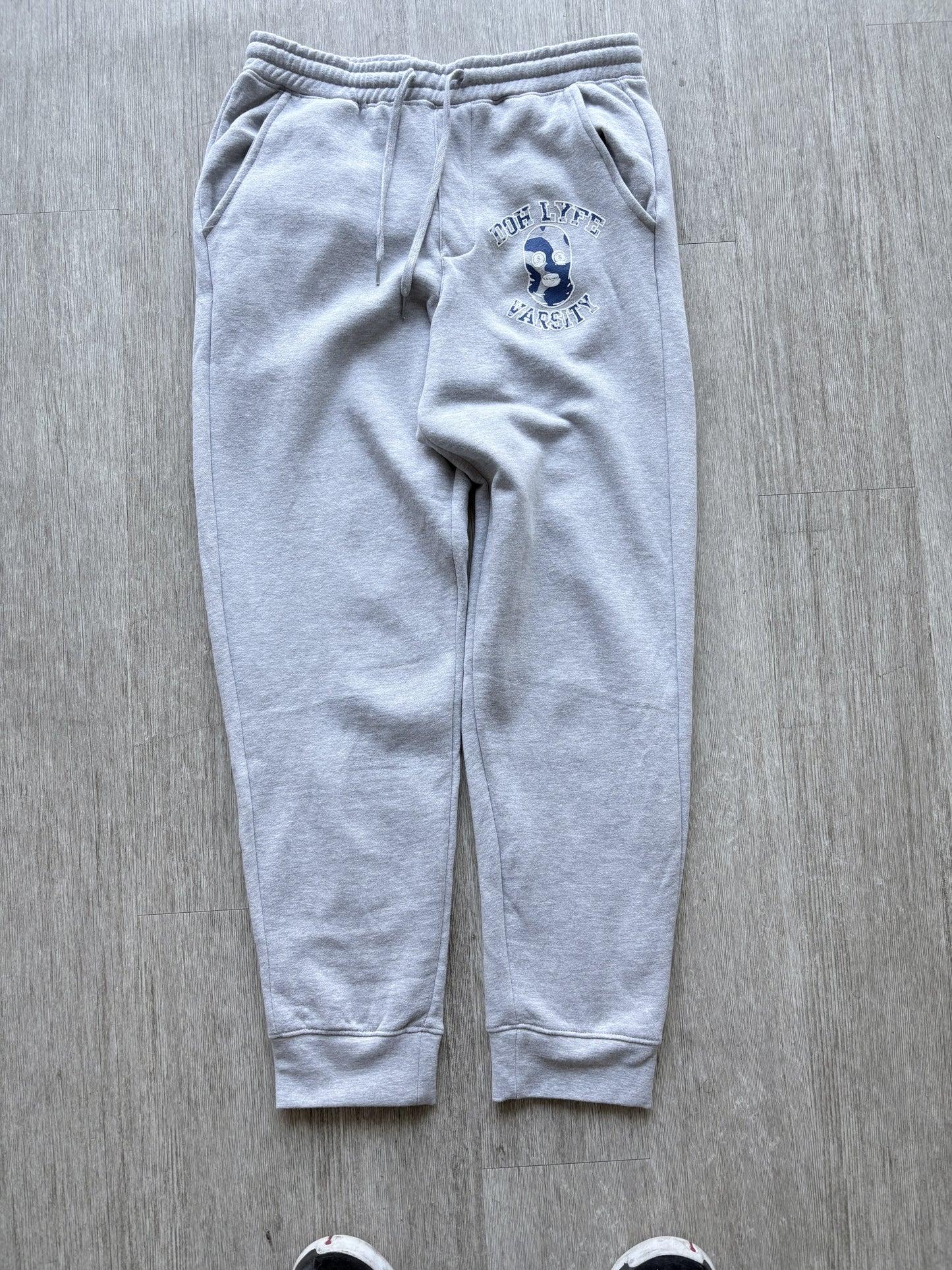 Dohlyfe Varsity Grey/White/Royal blue Jogging Suit