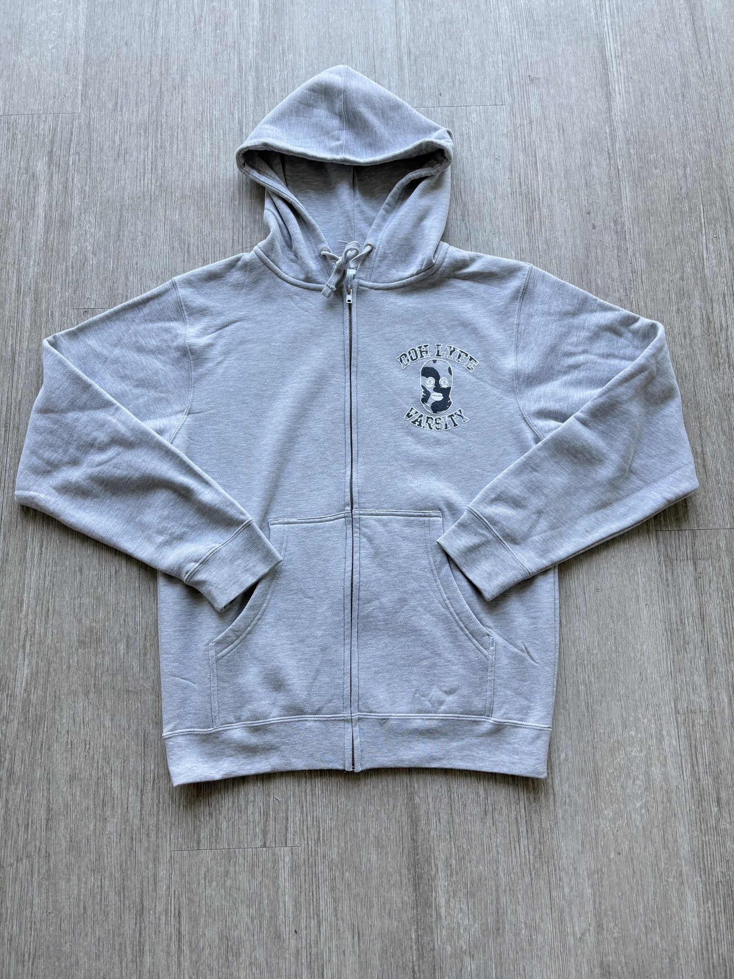 Dohlyfe Varsity Grey/White/grey Jogging Suit