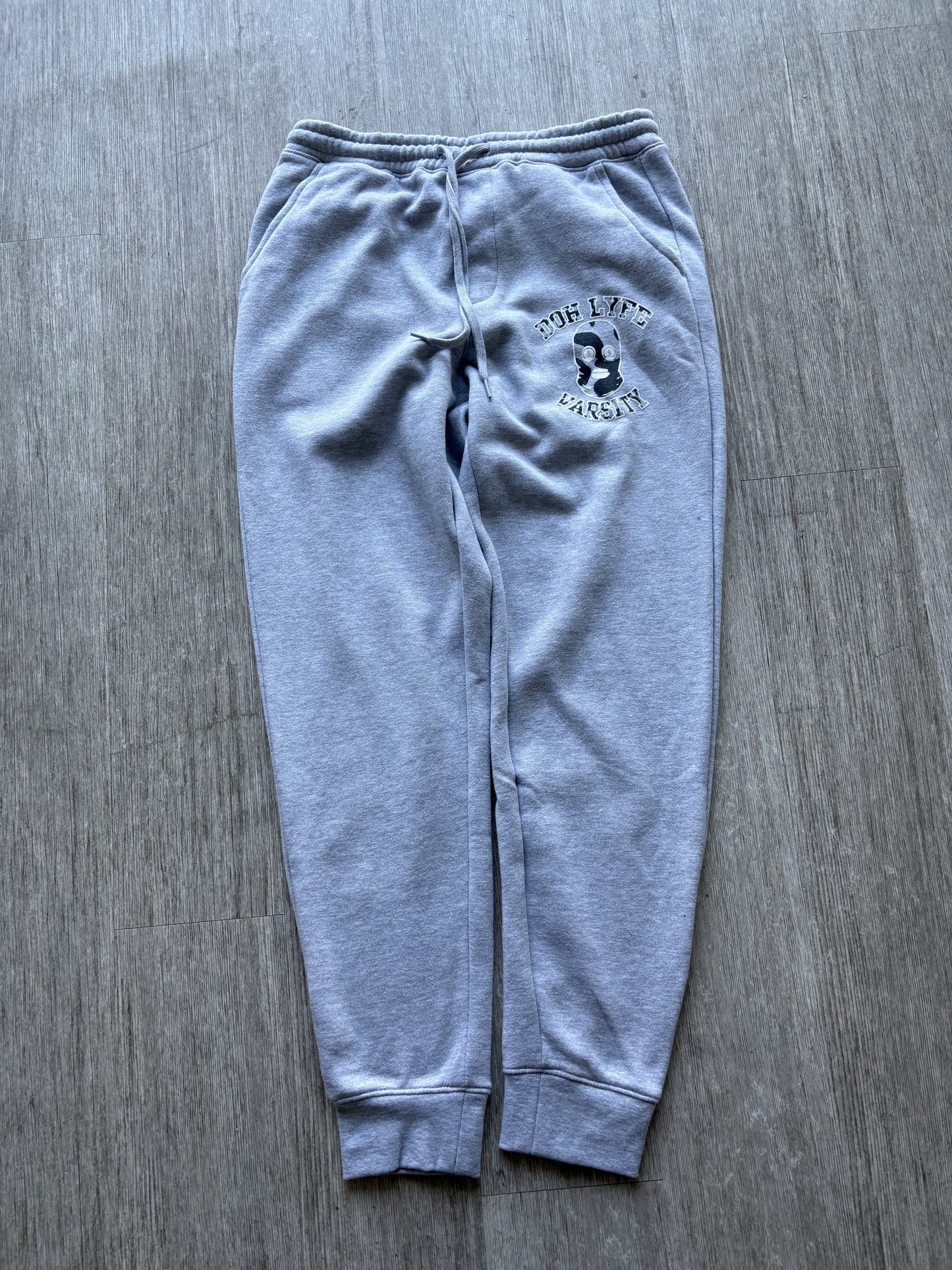 Dohlyfe Varsity Grey/White/grey Jogging Suit