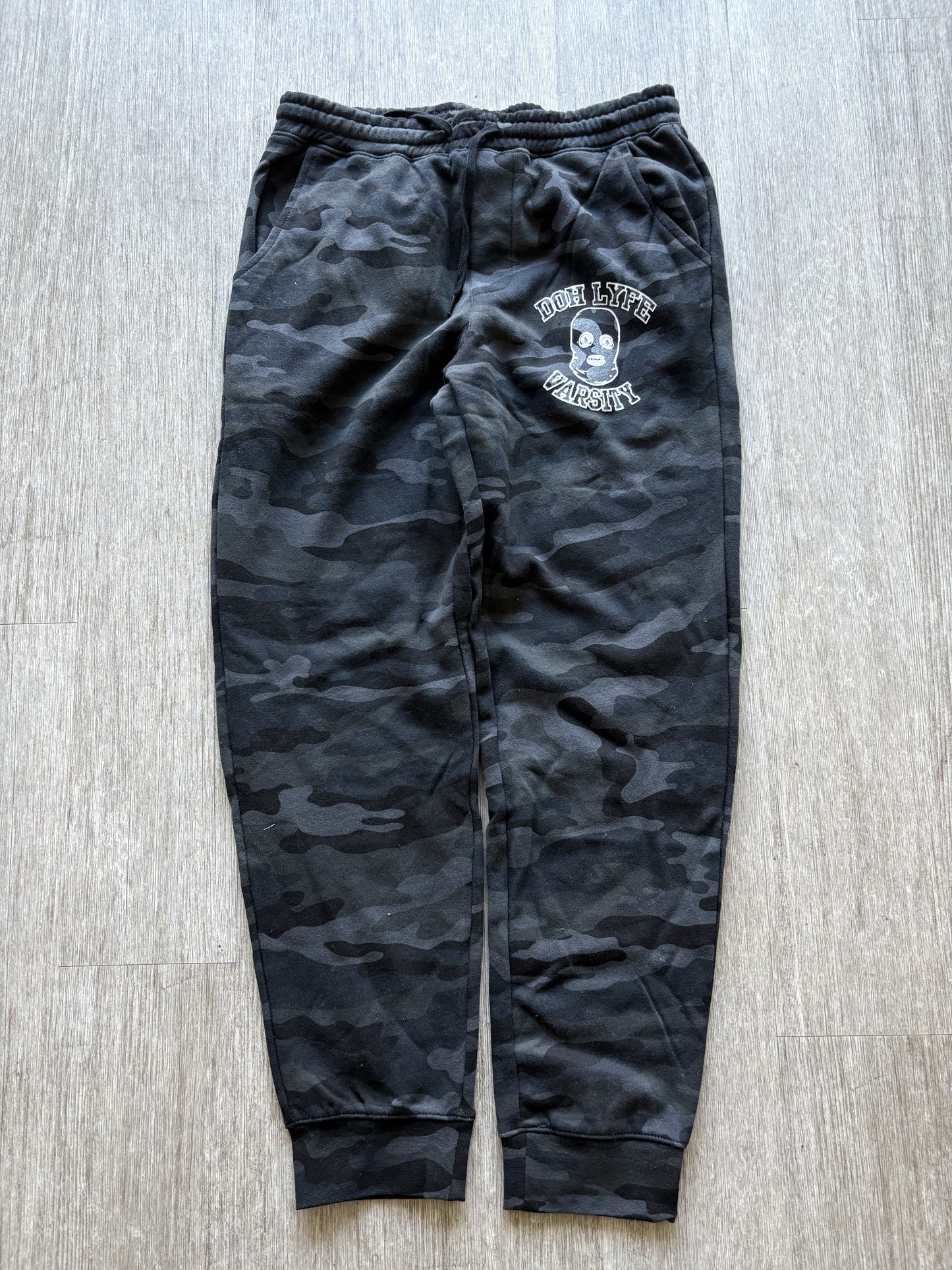 Dohlyfe Varsity Camo Grey/White/grey Jogging Suit