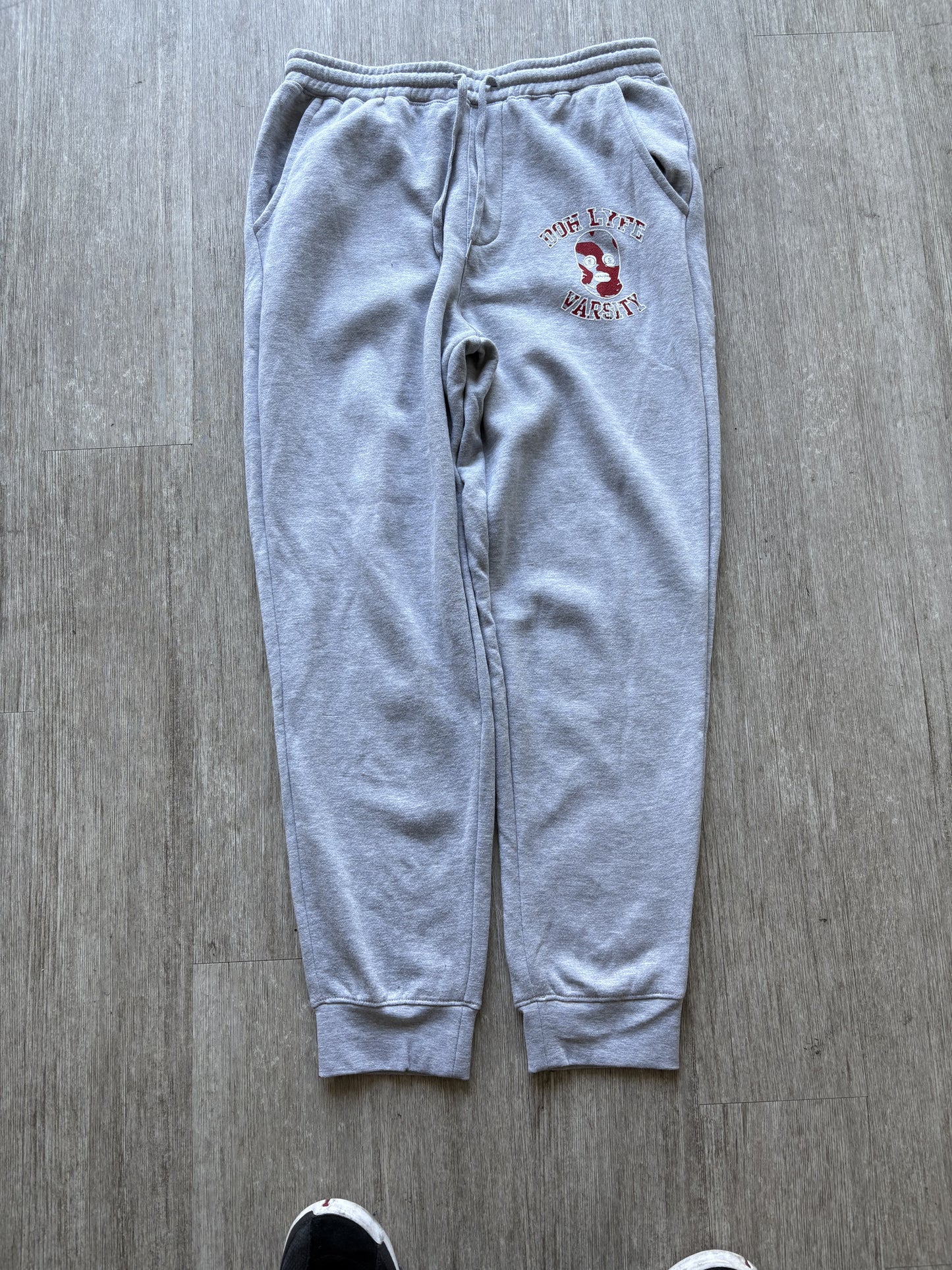 Dohlyfe Varsity Grey/White/Red Jogging Suit