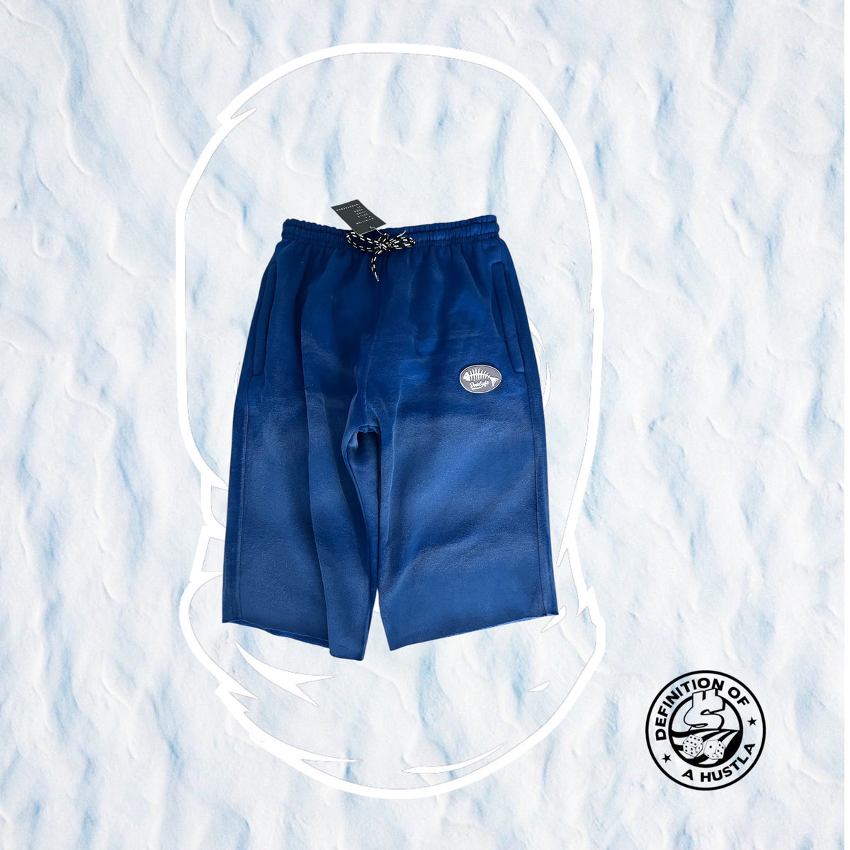 Dohlyfe Camo 3/4 Shorts Blue/Grey Sushi Logo (Copy)