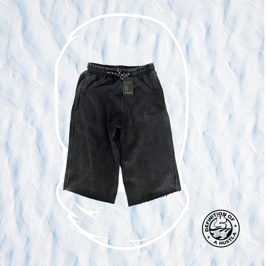Dohlyfe 3/4 Shorts Stone Washed Black/Black Sushi Logo