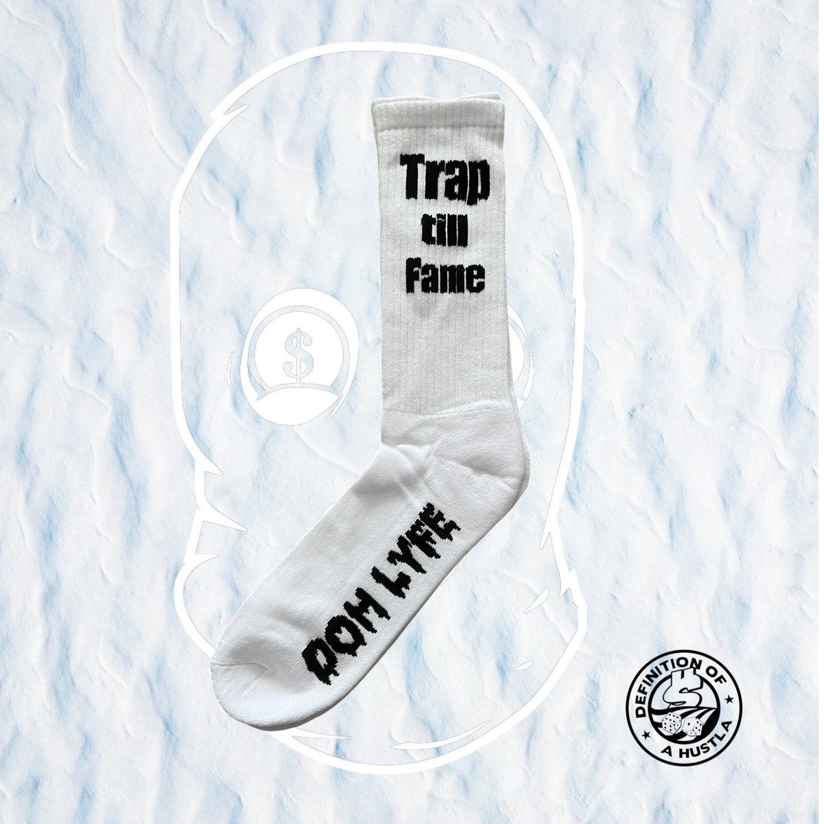 Dohlyfe premium White/black Socks