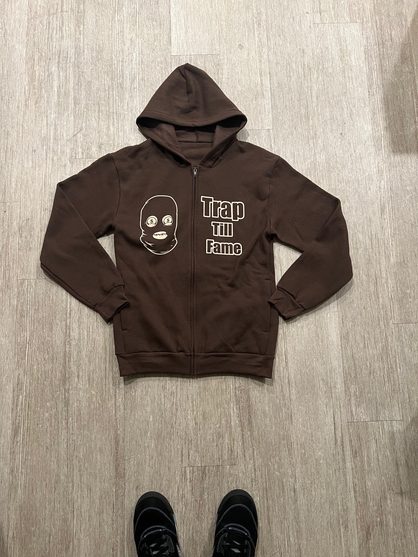 Dohlyfe TrapTillFame Jogging Suit Dark Brown/Cream