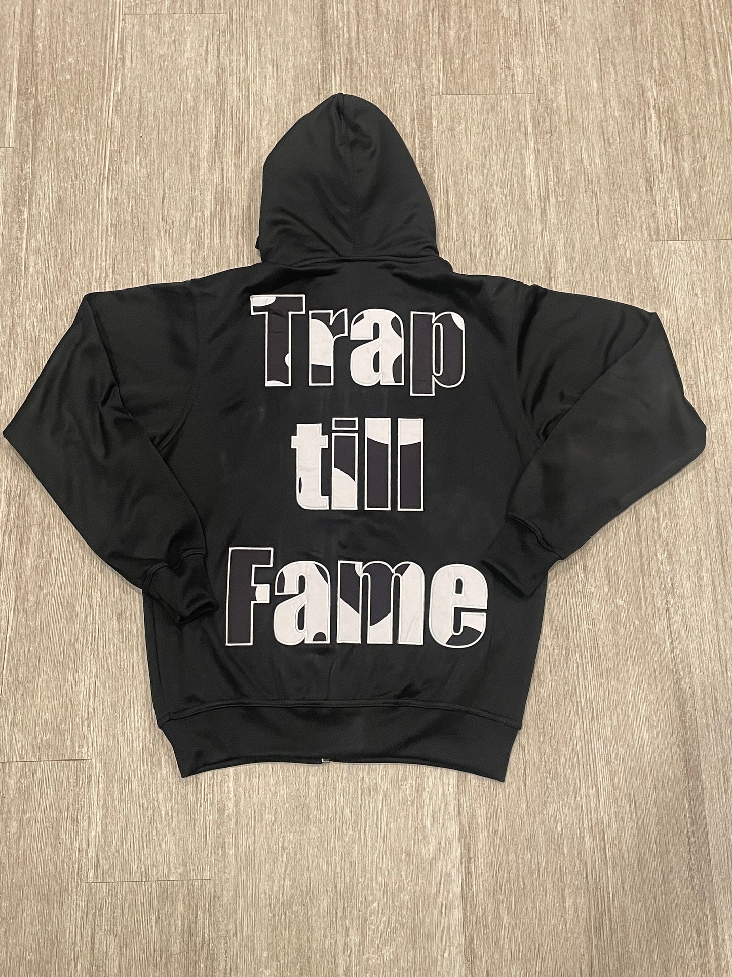 Dohlyfe x Trap Till Fame Short Hoodie Set Black/White