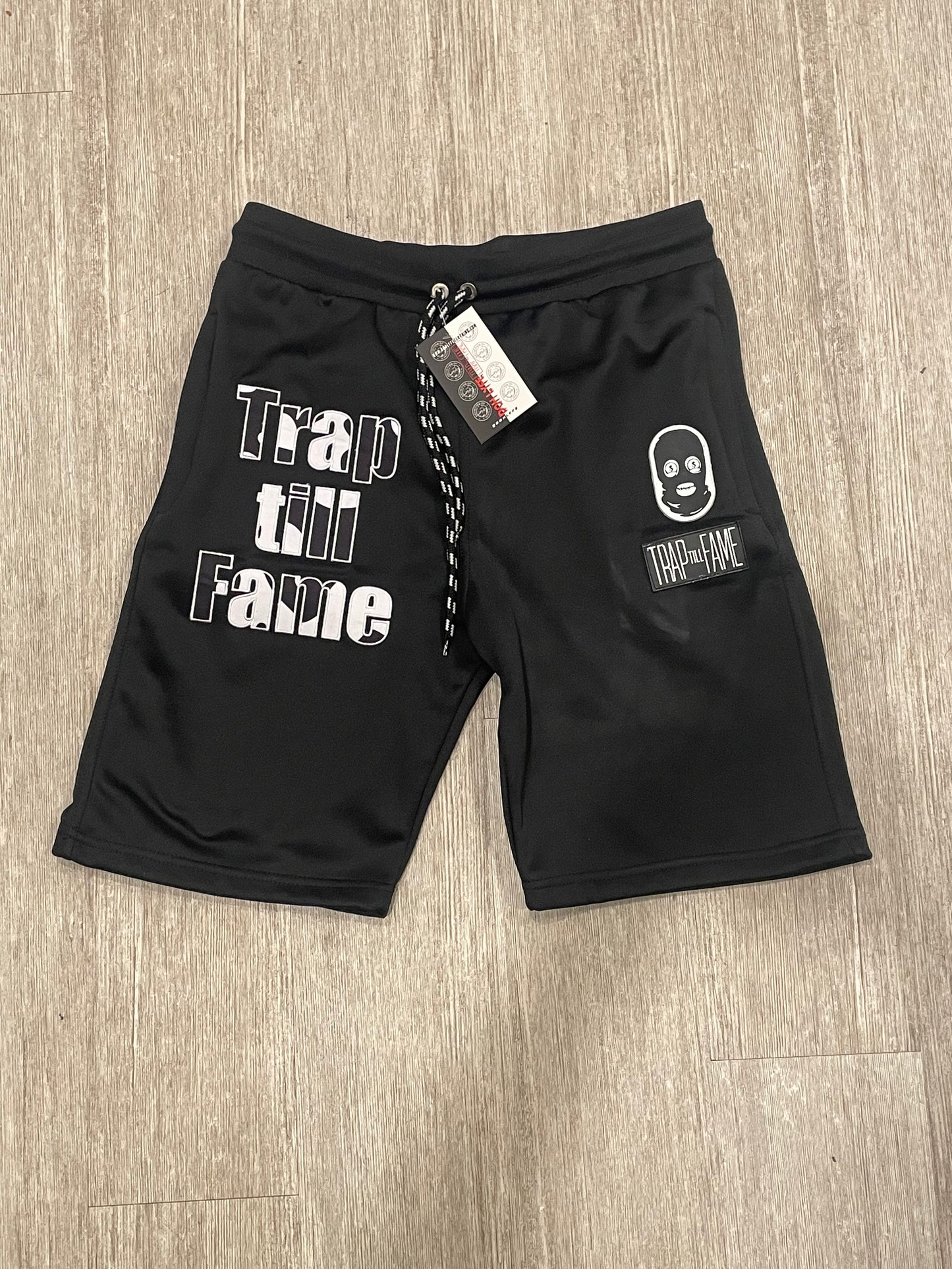 Dohlyfe x Trap Till Fame Short Hoodie Set Black/White
