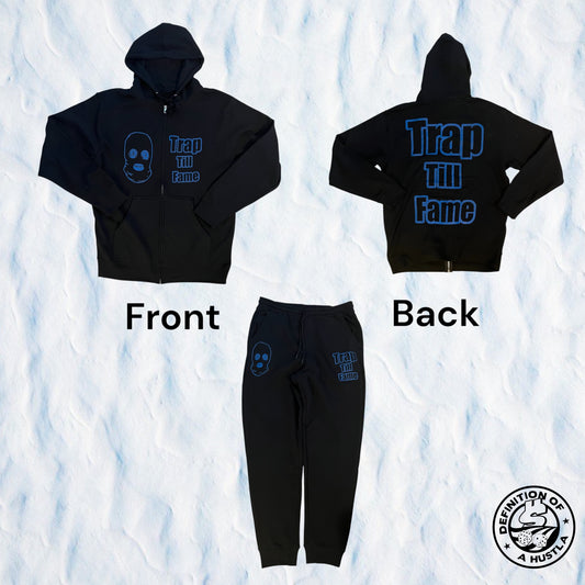 Dohlyfe TrapTillFame Jogging Suit black/blue