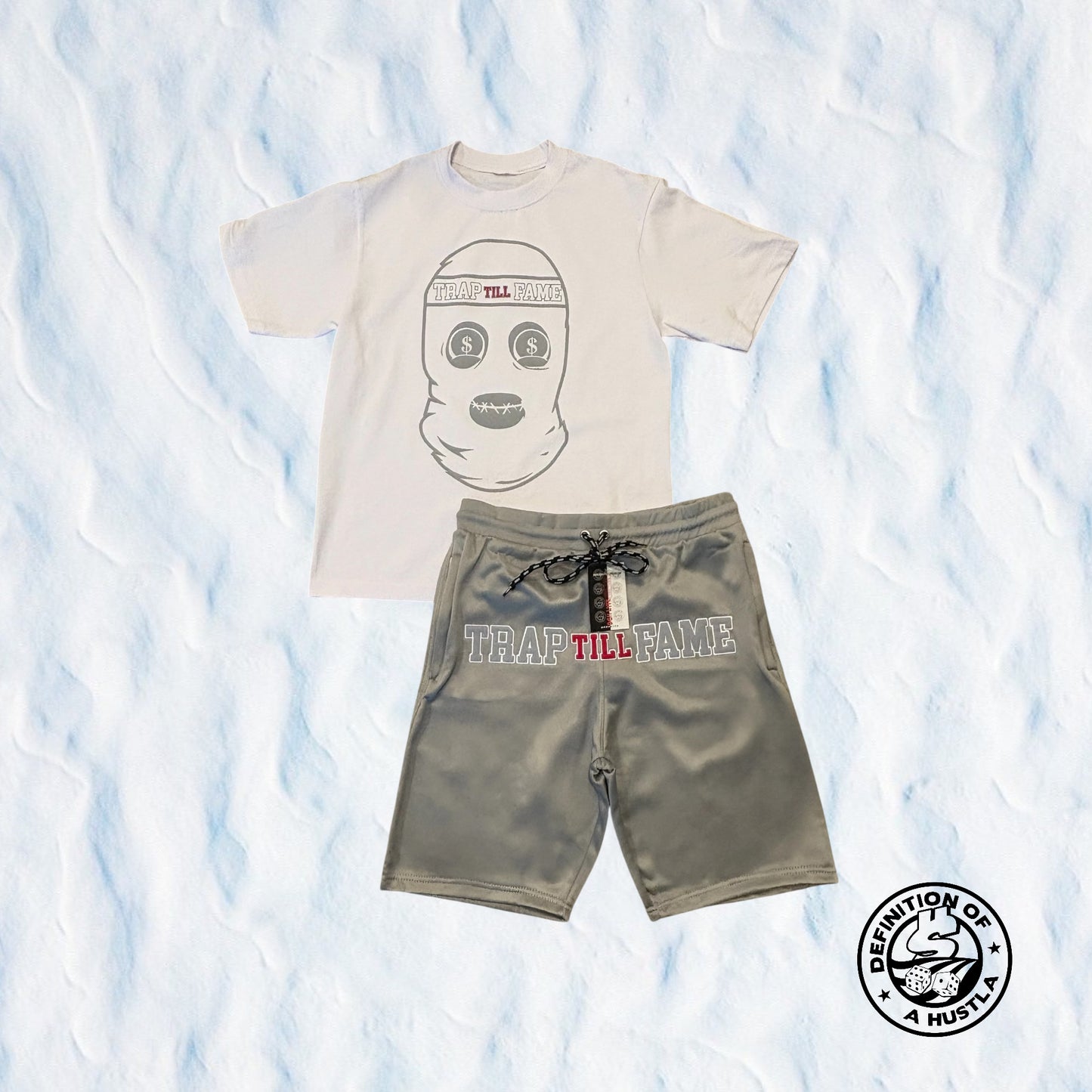 Dohlyfe SkiMask set grey pink and white