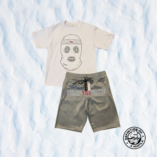 Dohlyfe SkiMask set grey pink and white