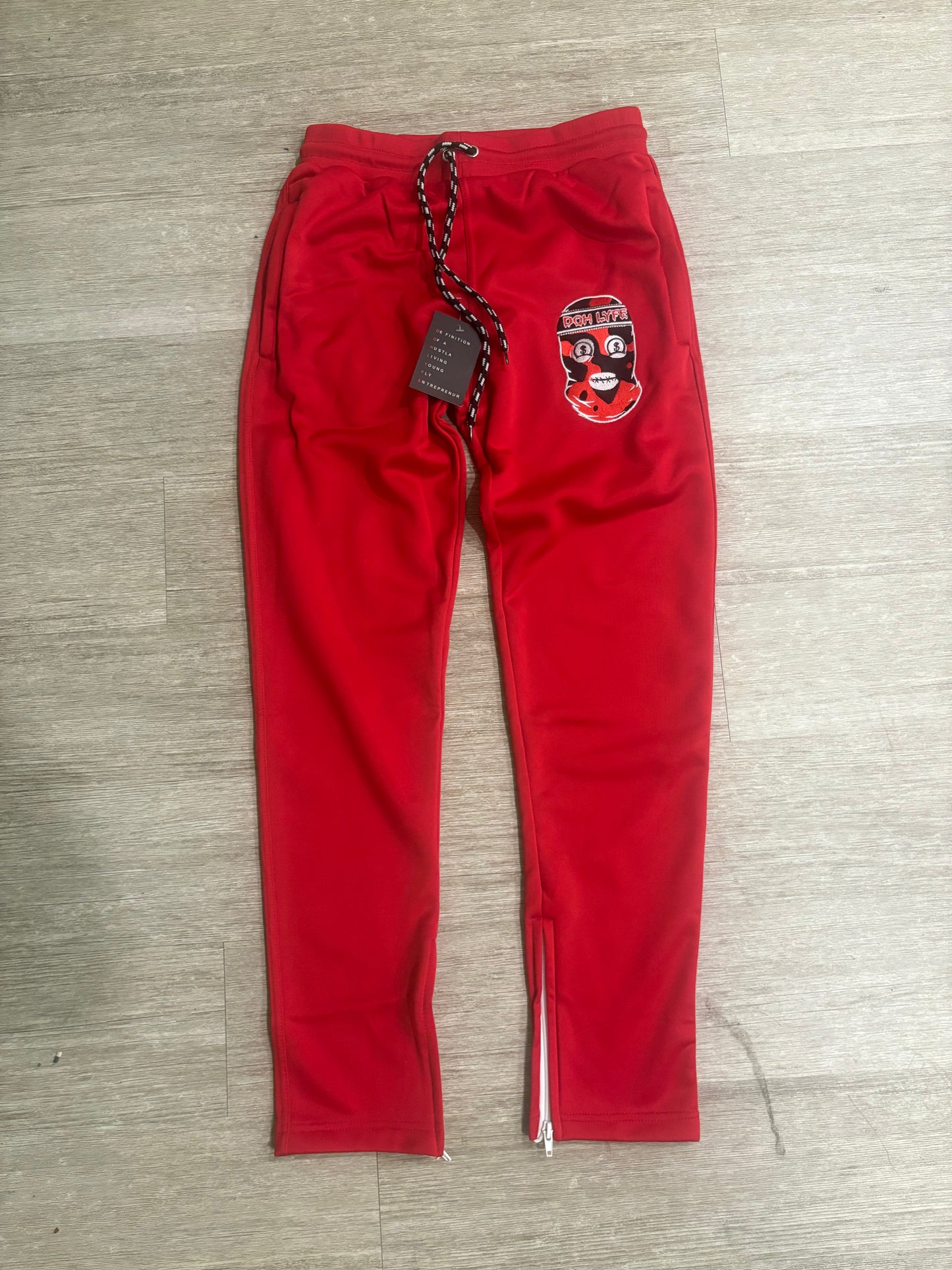 Dohlyfe Skimask Red/Black/white Tracksuit